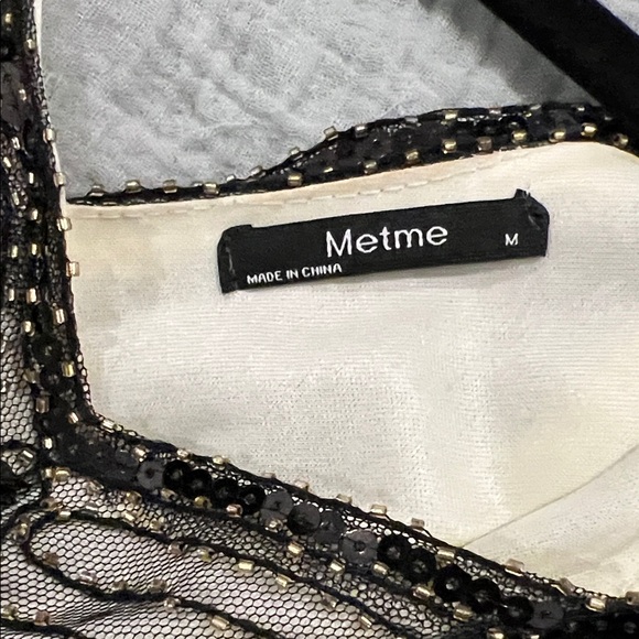 Black and Gold Beaded Fringe Dress - Picture 7 of 8